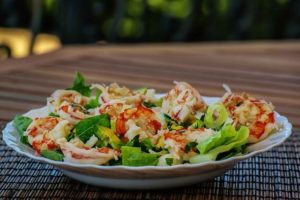Garnelen Salat als Low-Carb Abendessen